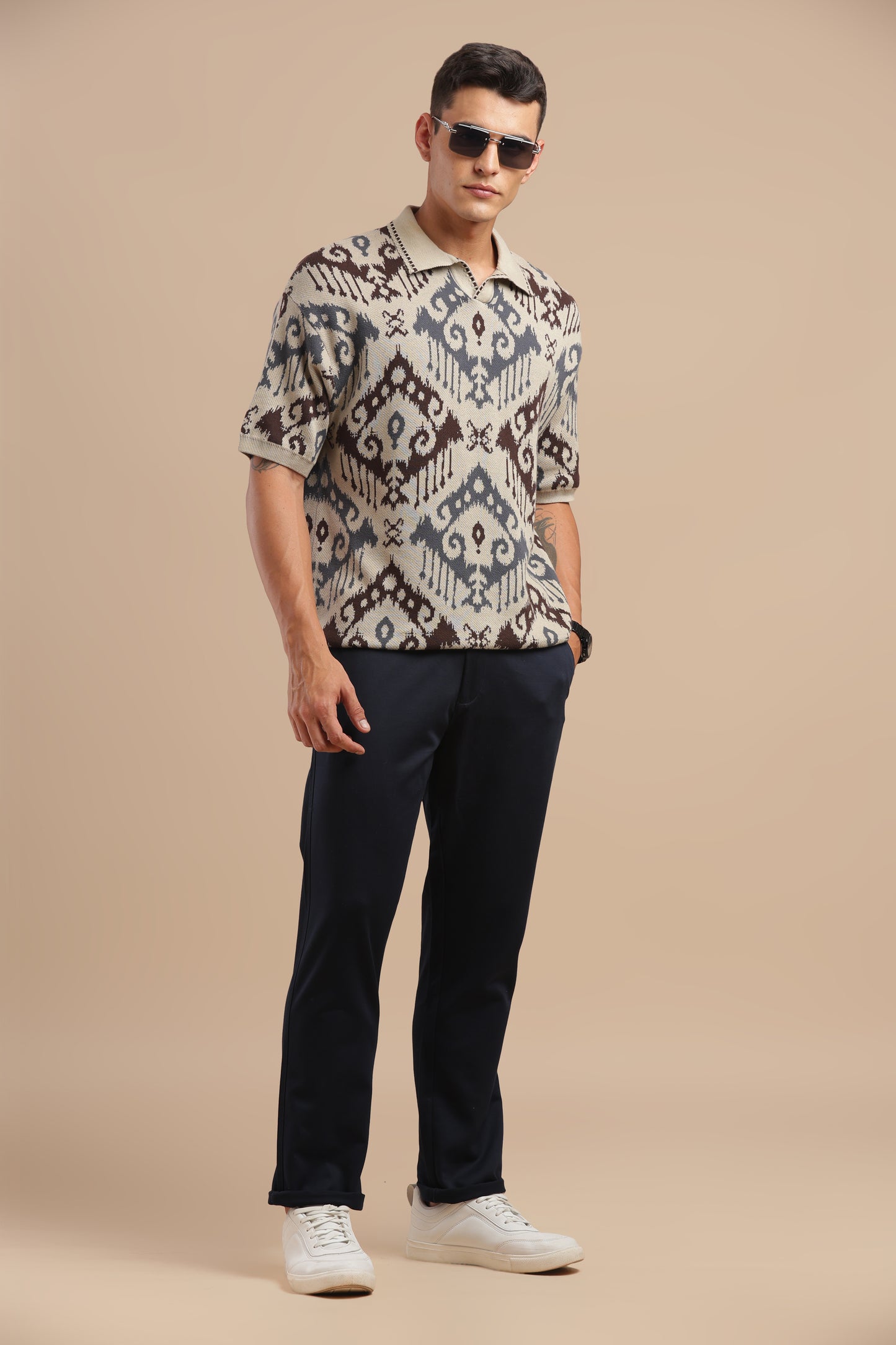 Men’s Navy Blue Cotton Chinos