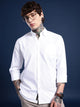 Classic White Oxford Cotton Shirt – Button-Down Collar & Chest Pocket