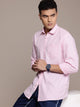 Men’s Pink Linen Full Sleeves Casual Shirt
