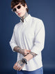 Bright White Oxford Cotton Shirt – Button-Down Collar & Chest Pocket