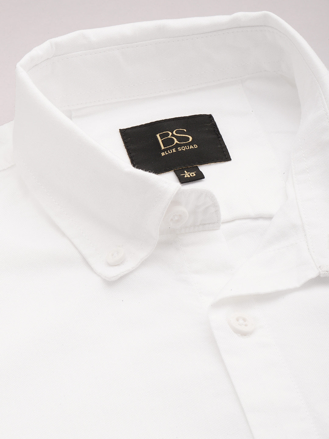 Classic White Oxford Cotton Shirt – Button-Down Collar & Chest Pocket