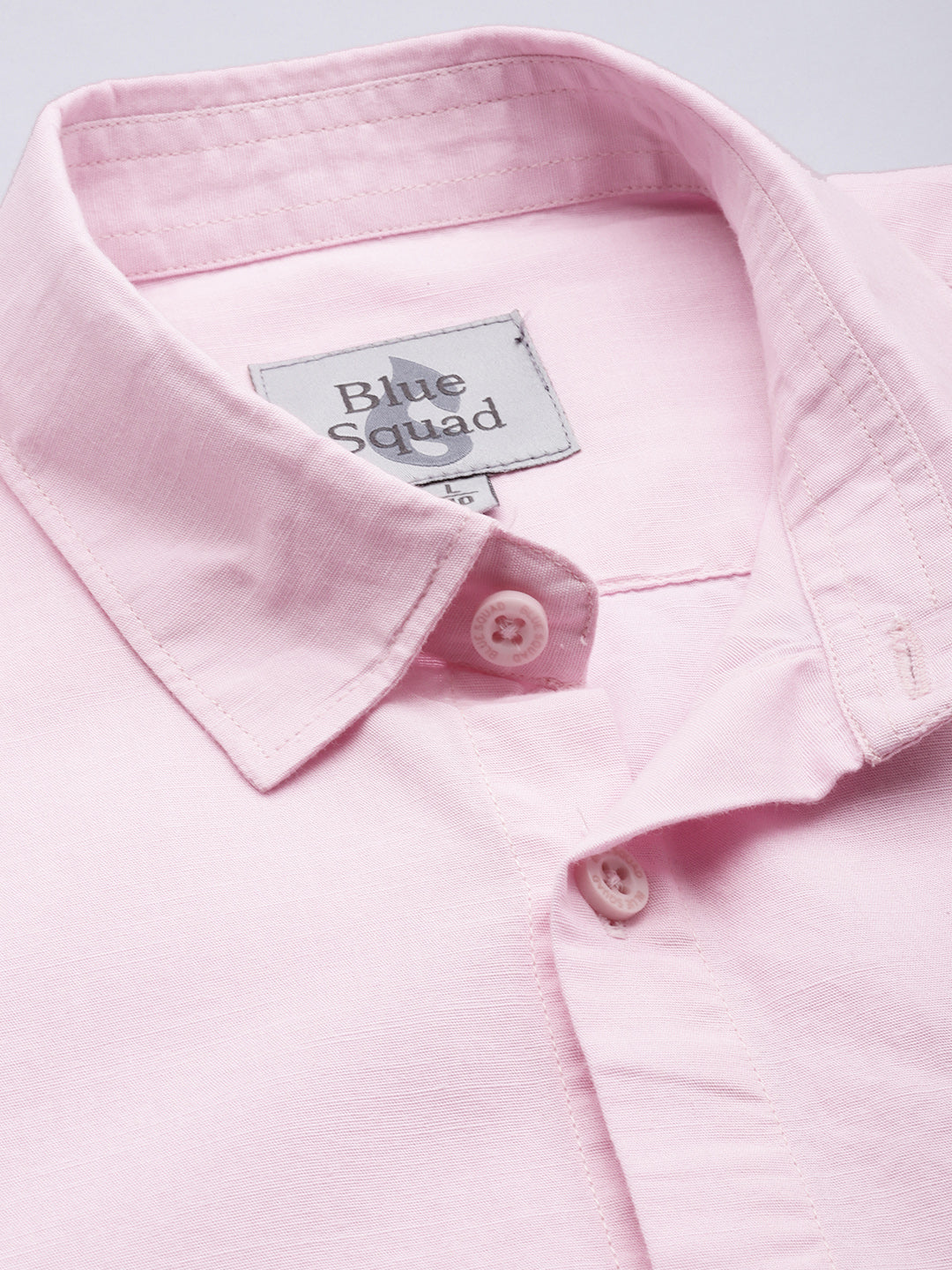 Men’s Pink Linen Full Sleeves Casual Shirt