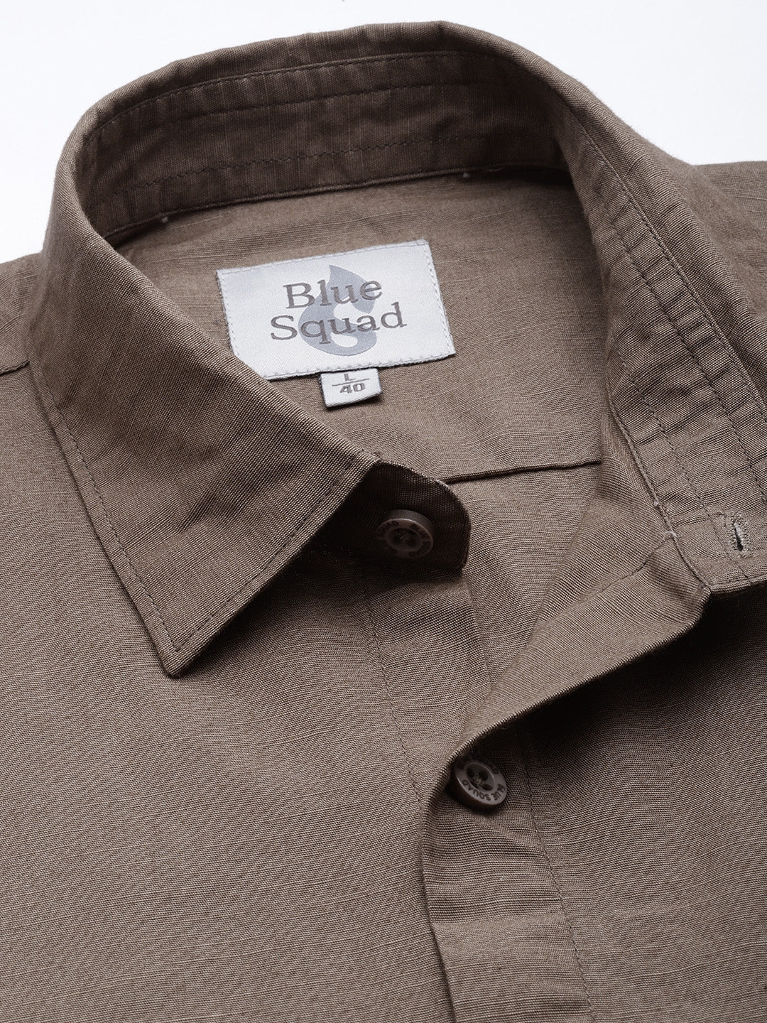 Men’s Brown Linen Half Sleeves Casual Shirt