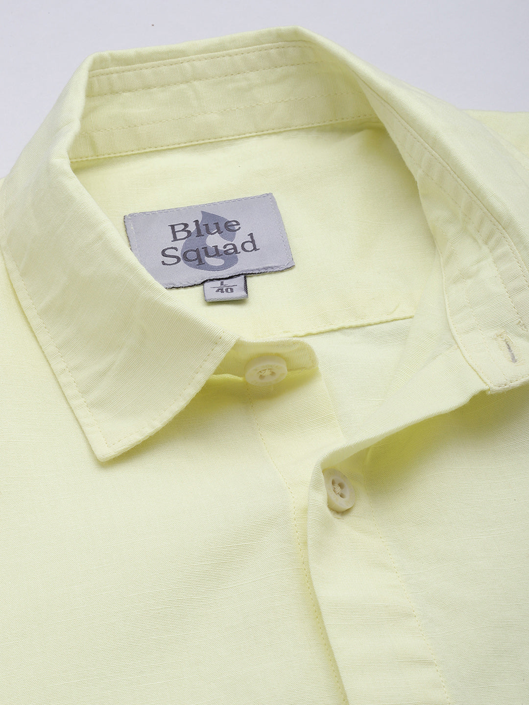 Men’s Lime Yellow Linen Half Sleeves Casual Shirt