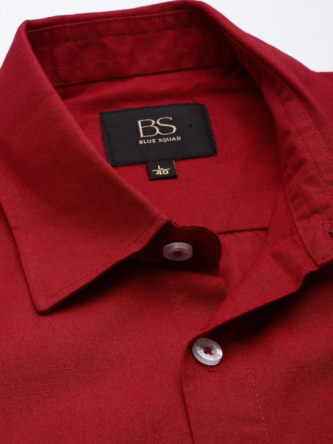 Men’s Carmine Maroon Linen Full Sleeves Casual Shirt