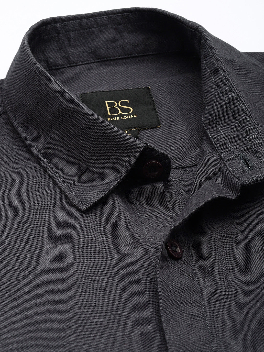 Men’s Slate Grey Linen Half Sleeves Casual Shirt