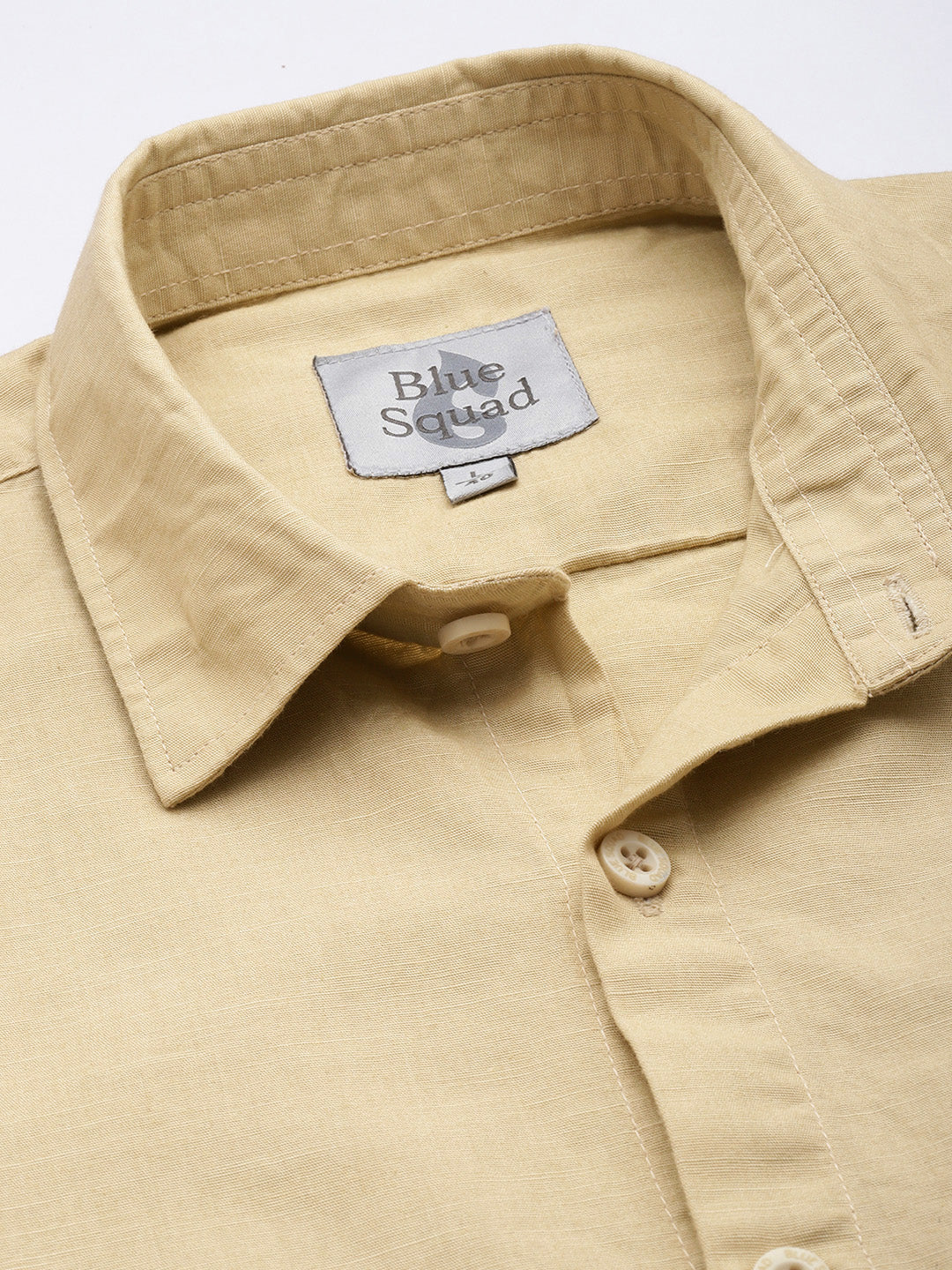 Men’s Cream Linen Half Sleeves Casual Shirt