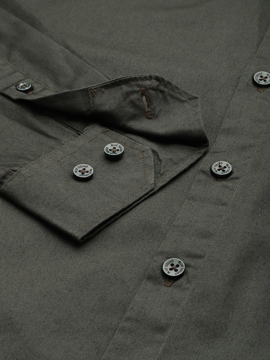 Forest Green Oxford Cotton Shirt – Button-Down Collar & Chest Pocket