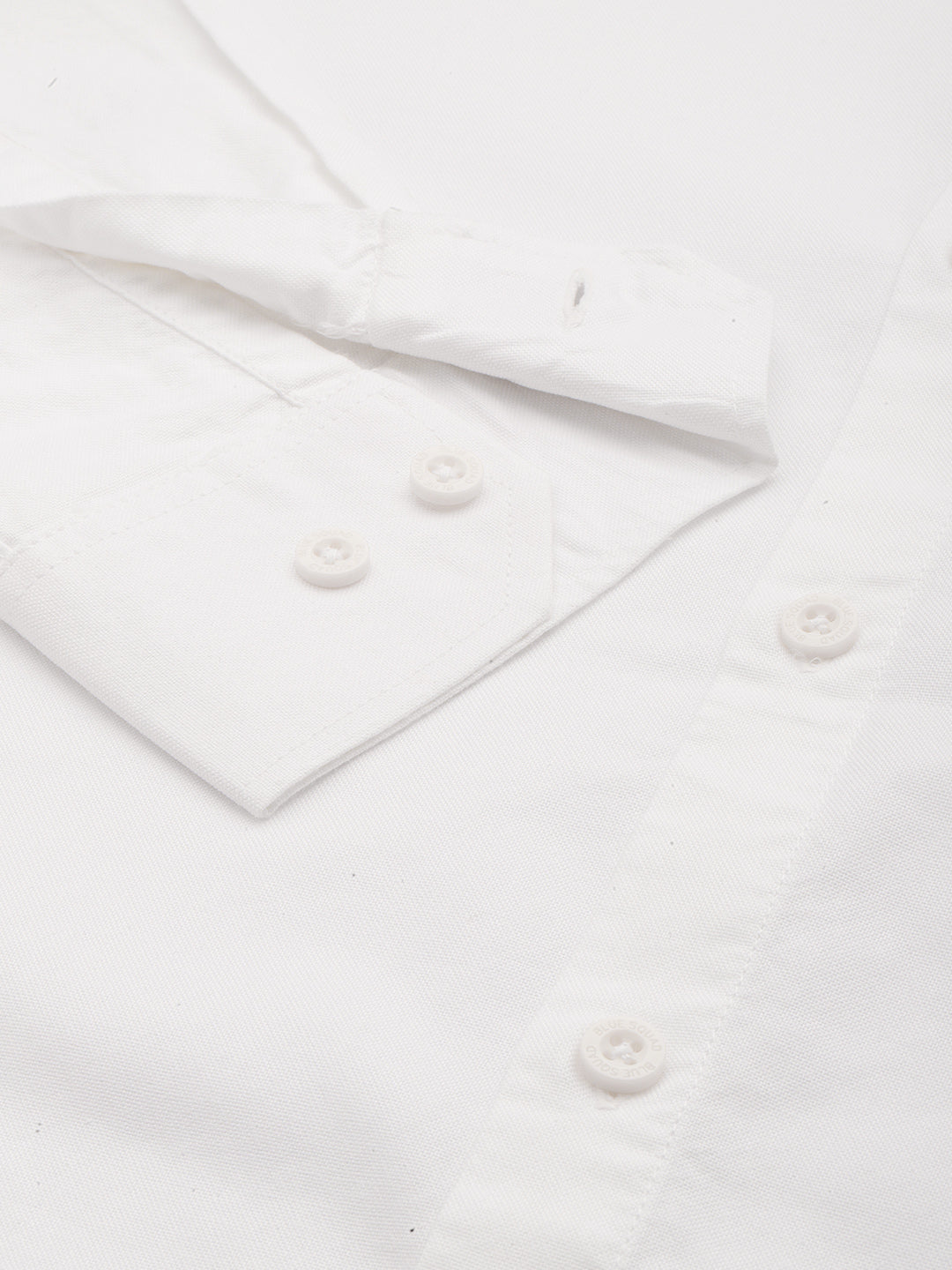 Classic White Oxford Cotton Shirt – Button-Down Collar & Chest Pocket
