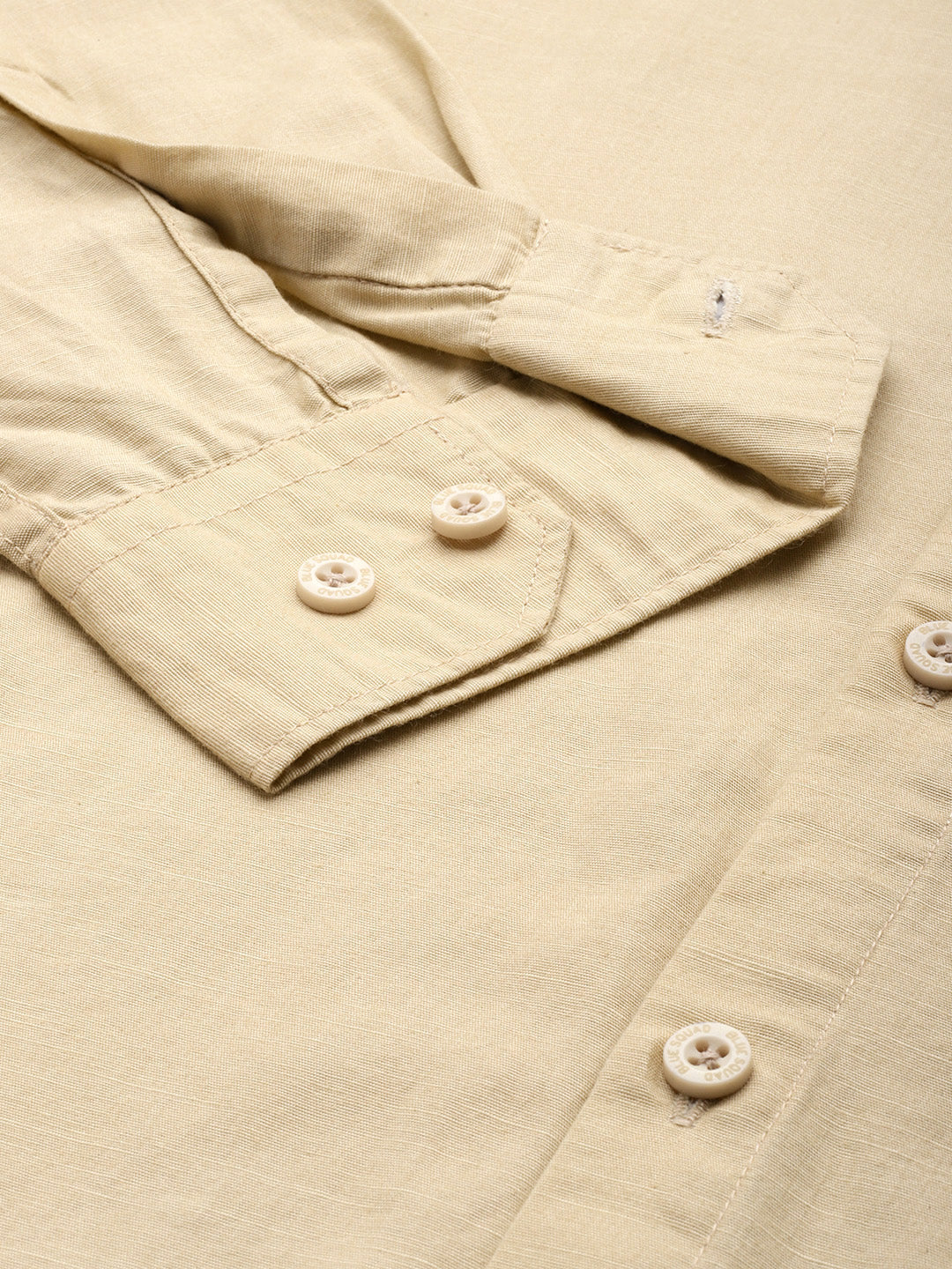 Men’s Cream Linen Full Sleeves Casual Shirt