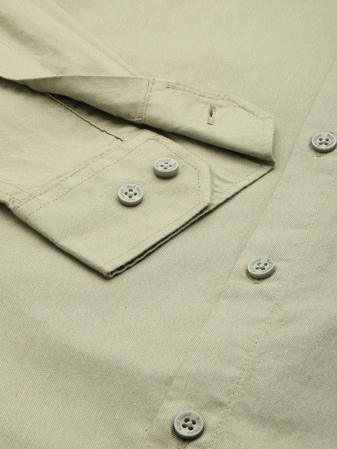 Sage Green Oxford Cotton Shirt – Button-Down Collar & Chest Pocket