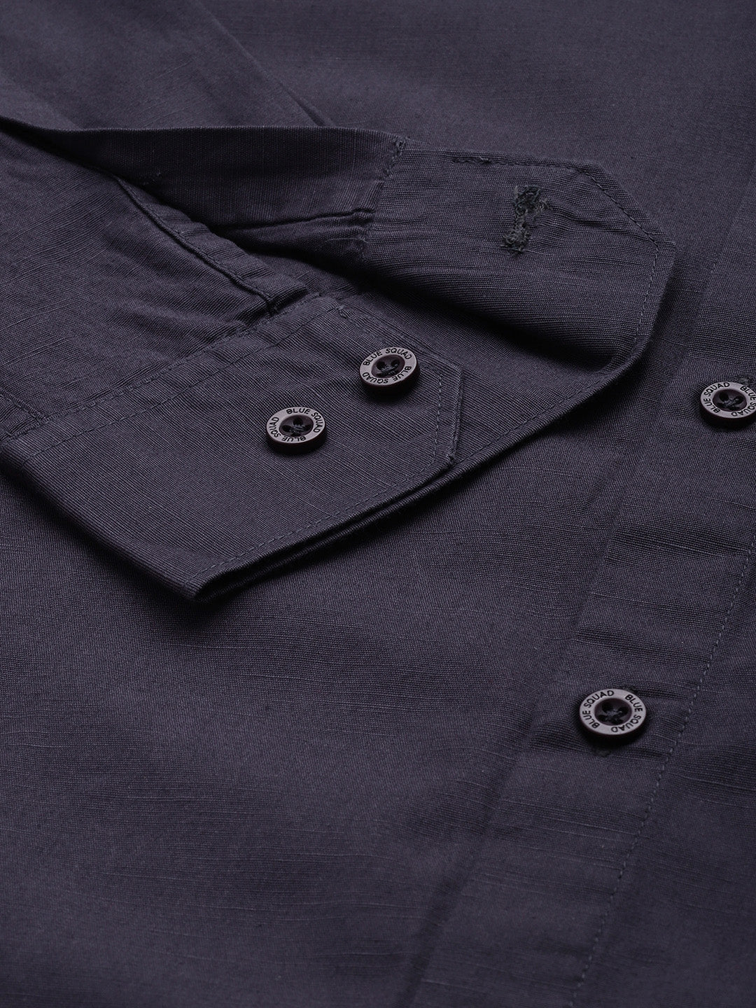 Men’s Slate Grey Linen Full Sleeves Casual Shirt