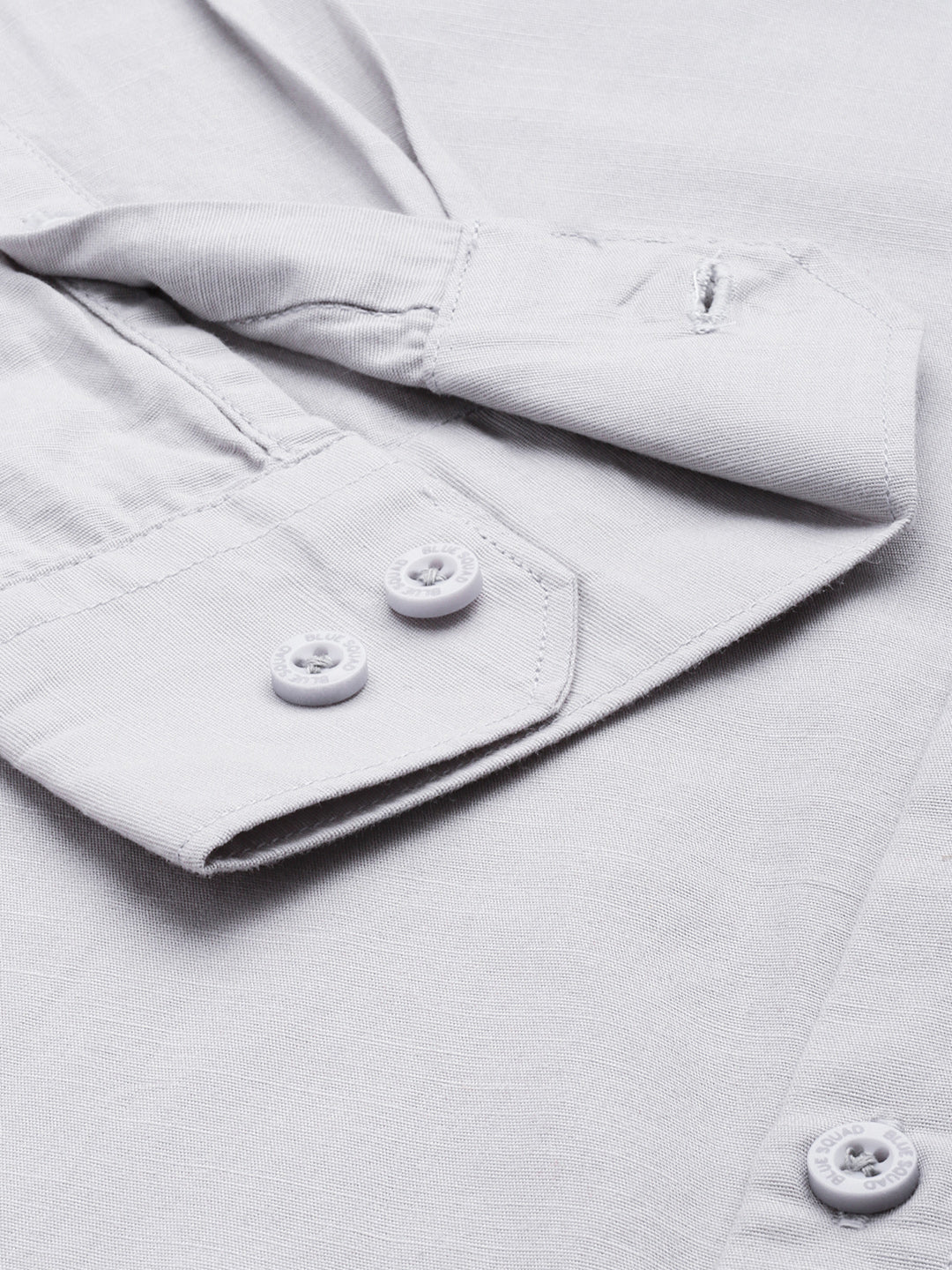 Men’s Light Grey Linen Full Sleeves Casual Shirt