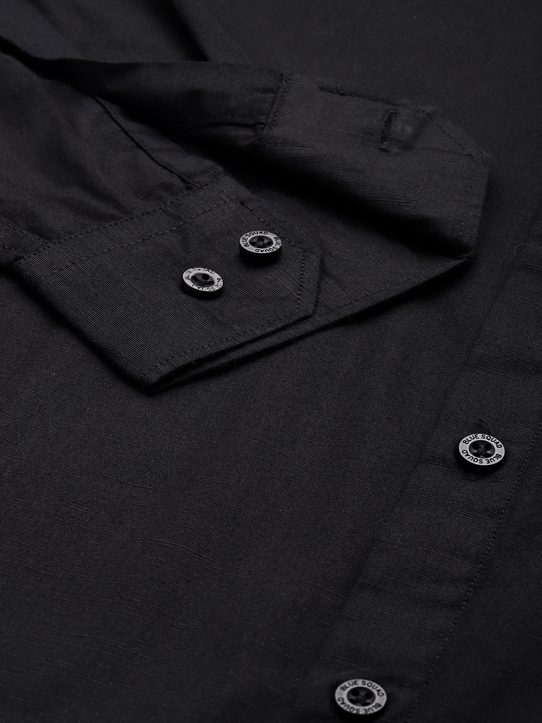 Men’s Black Linen Full Sleeves Casual Shirt