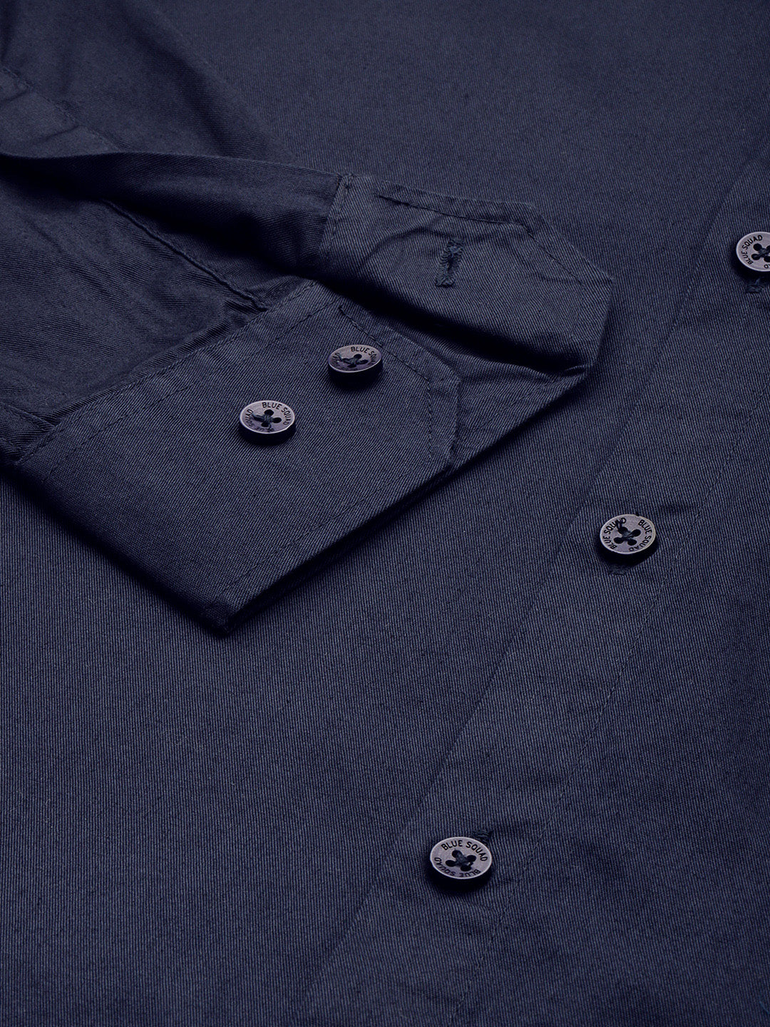 Indigo Navy Oxford Cotton Shirt – Button-Down Collar & Chest Pocket