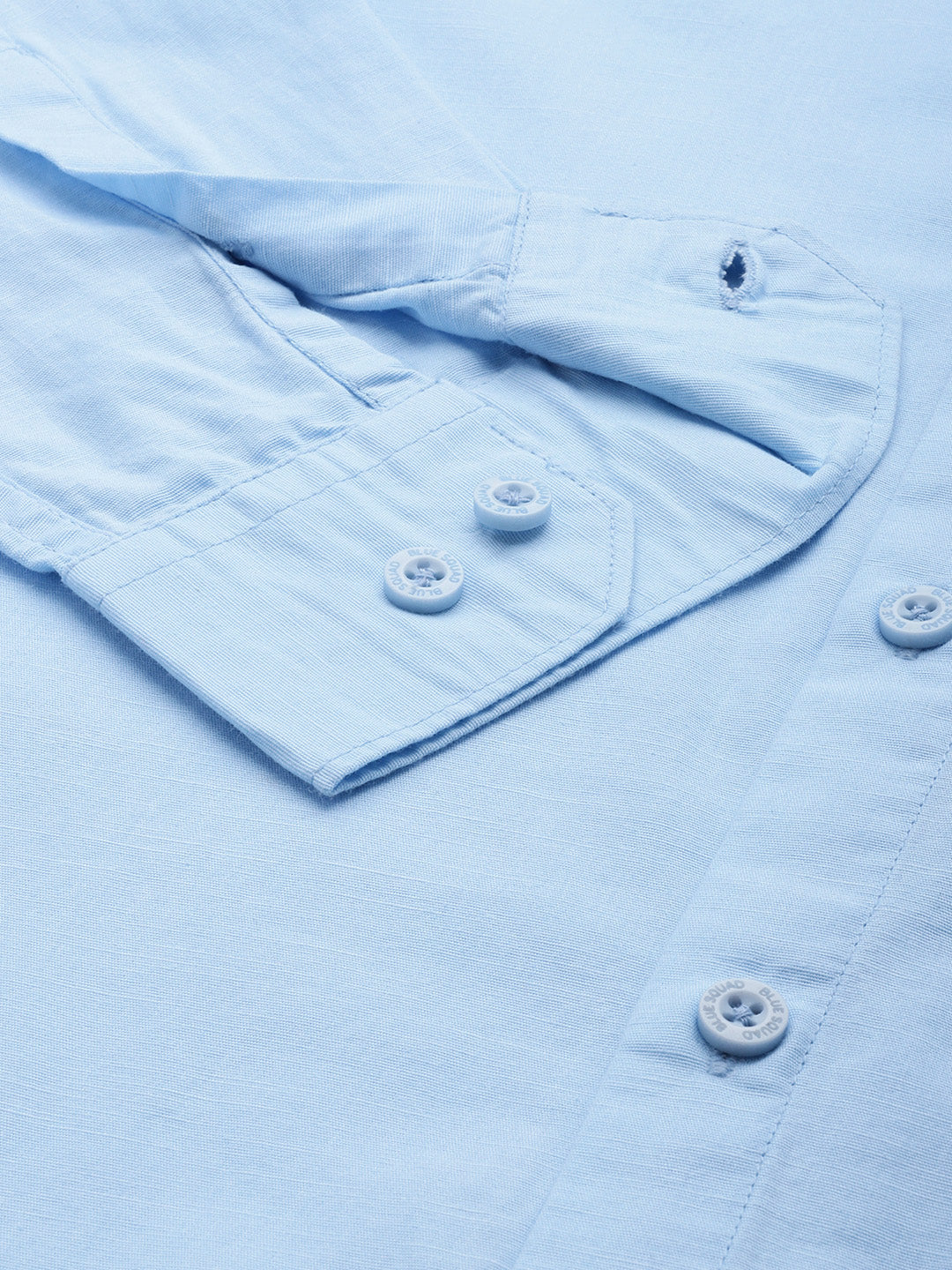 Men’s Light Blue Linen Full Sleeves Casual Shirt