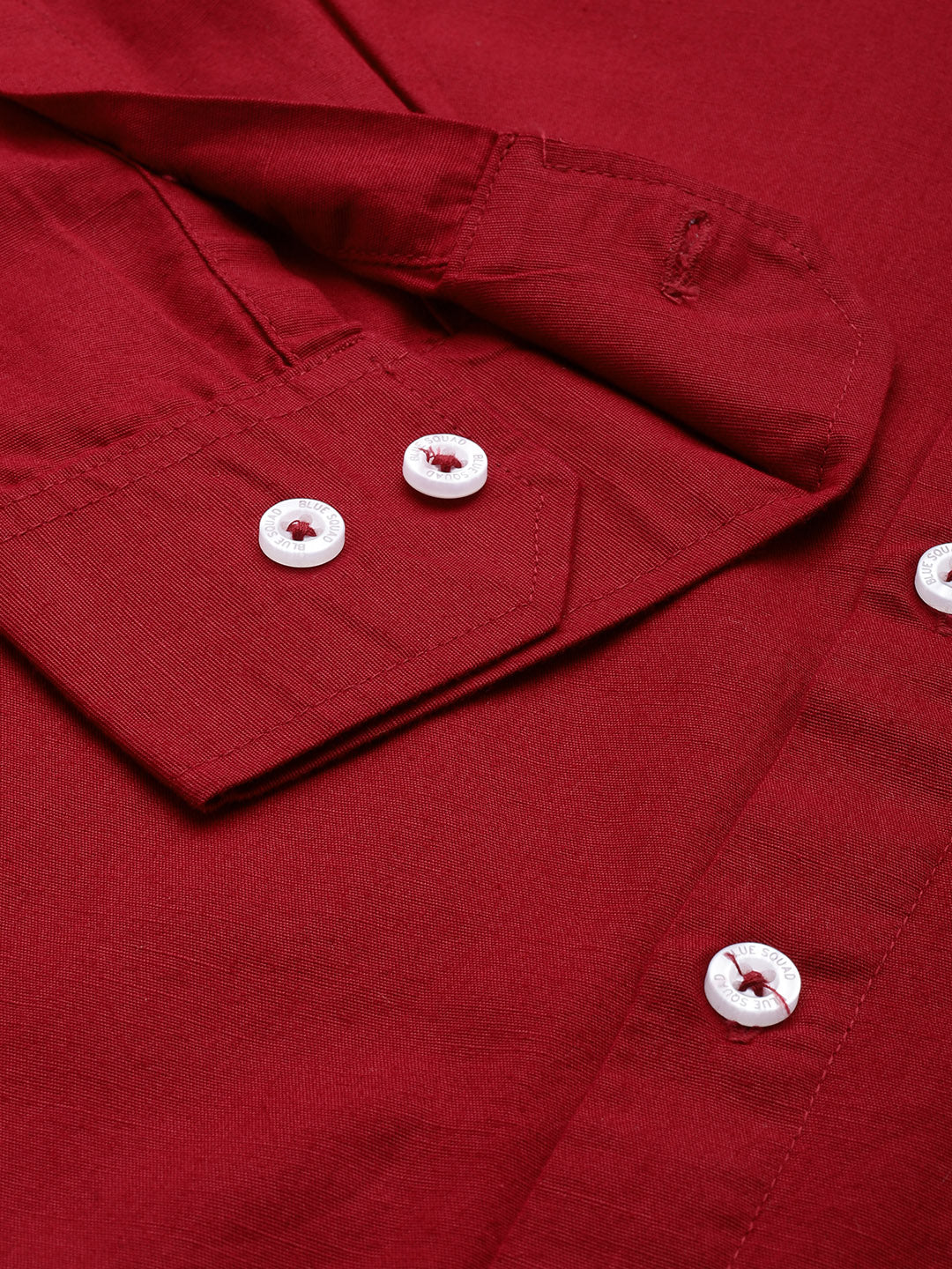 Men’s Carmine Maroon Linen Full Sleeves Casual Shirt
