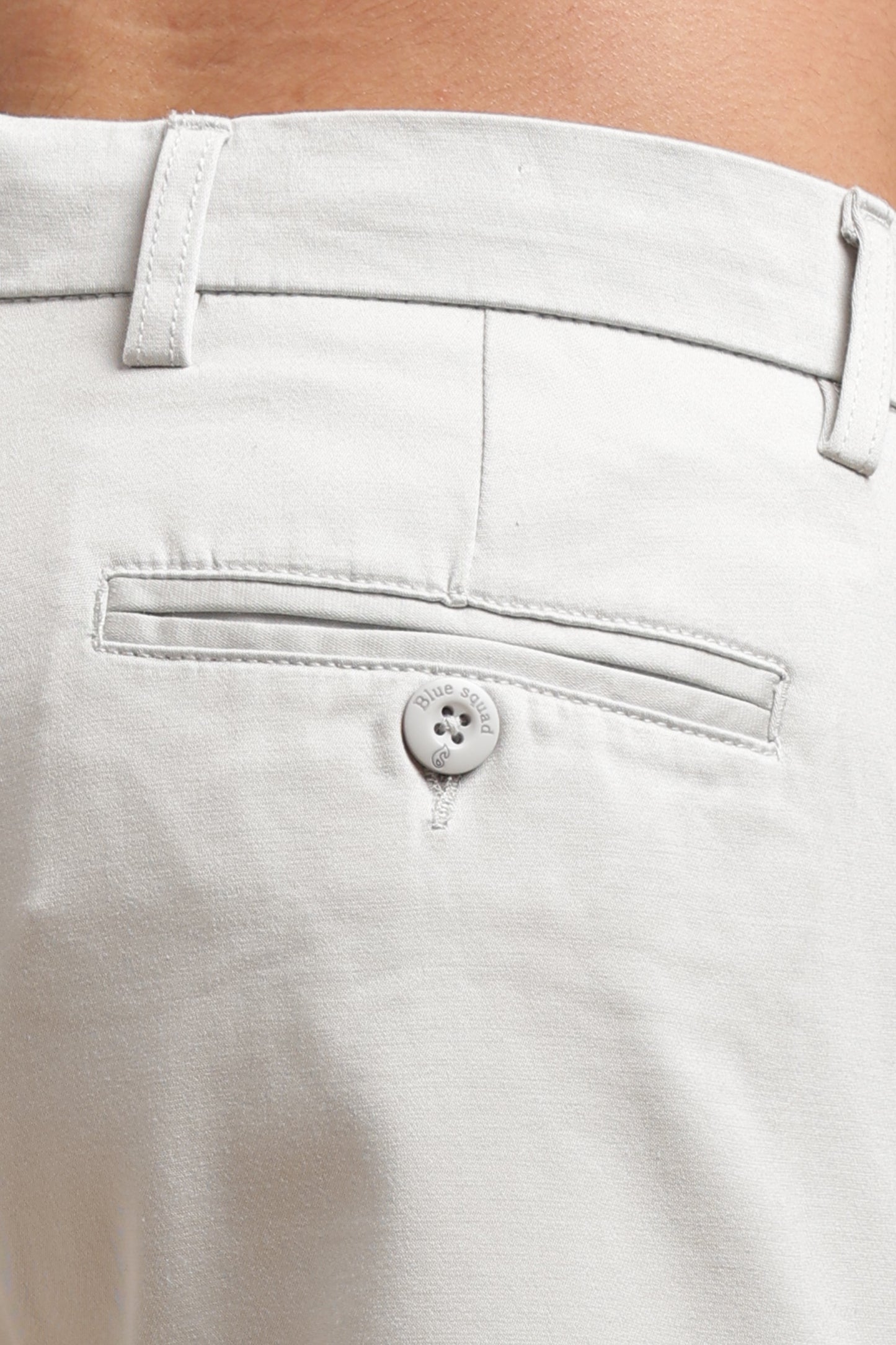 Men’s Light Grey Cotton Chinos