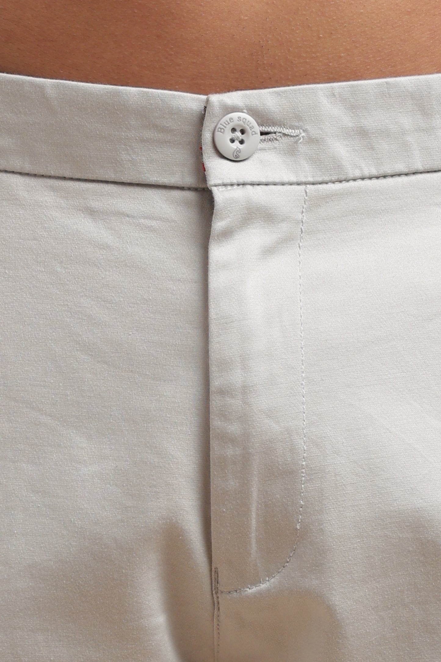 Men’s Light Grey Cotton Chinos