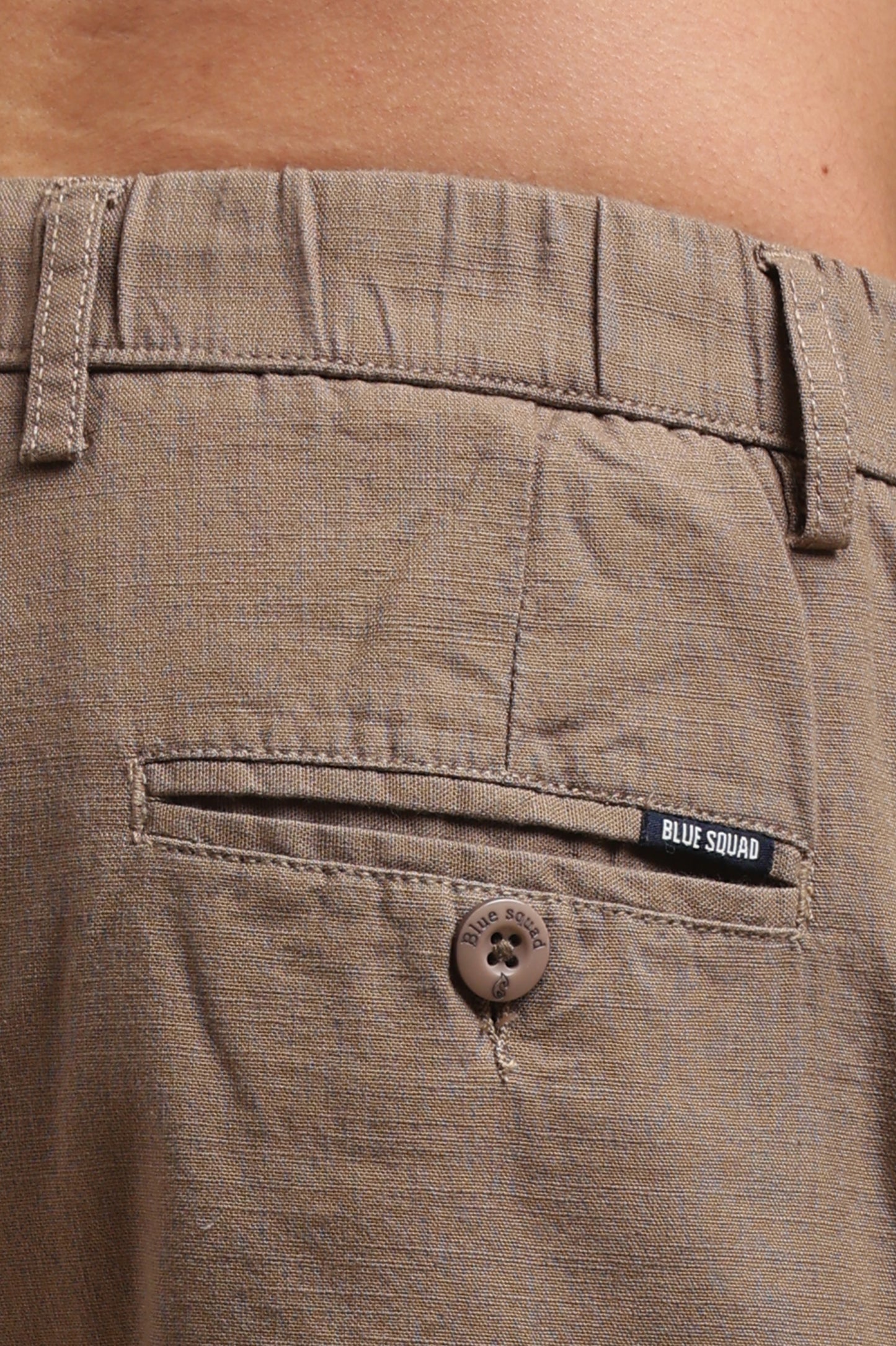 Men’s Brown Pure Linen Pants