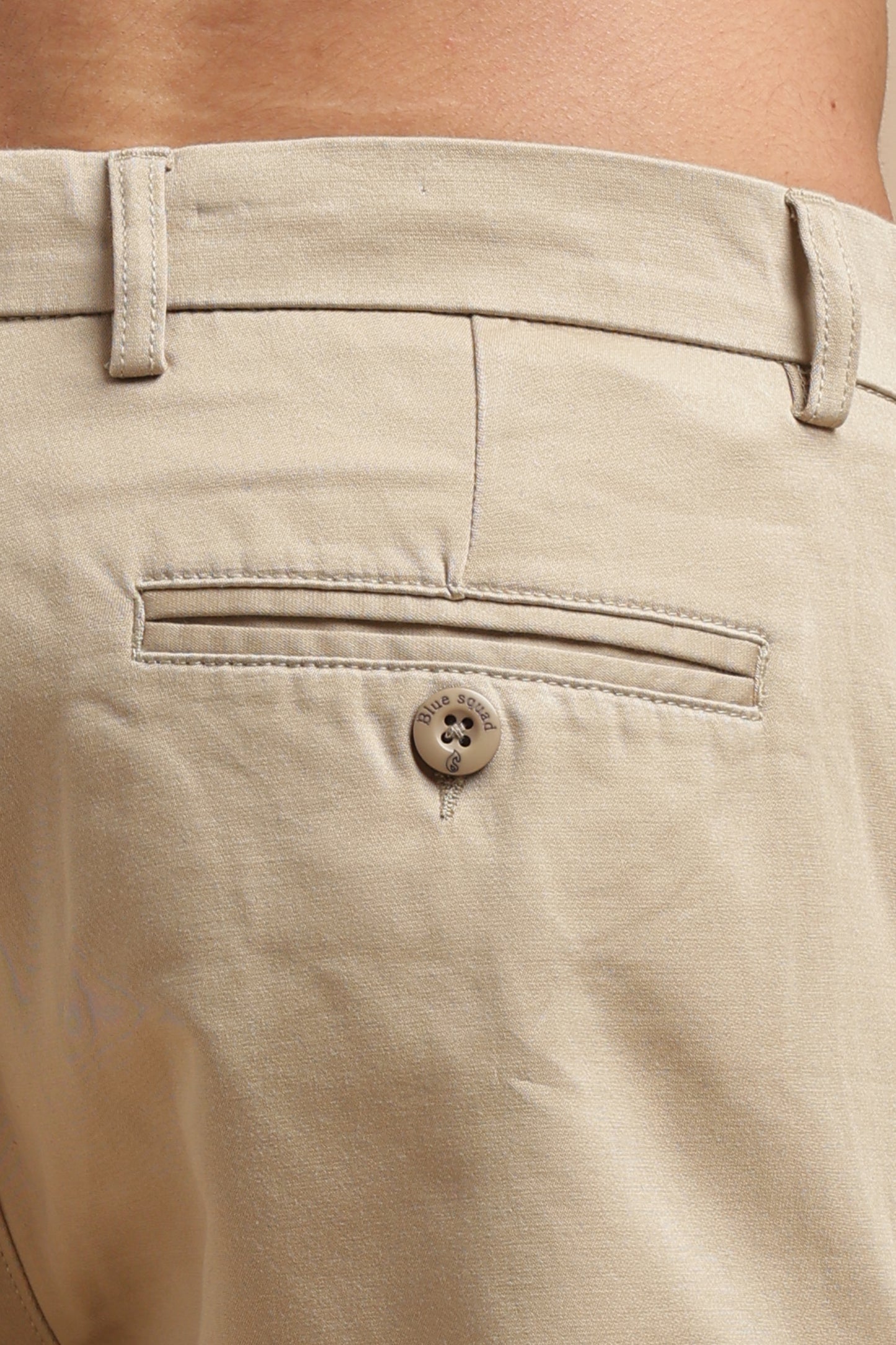 Men’s Khaki Cotton Chinos