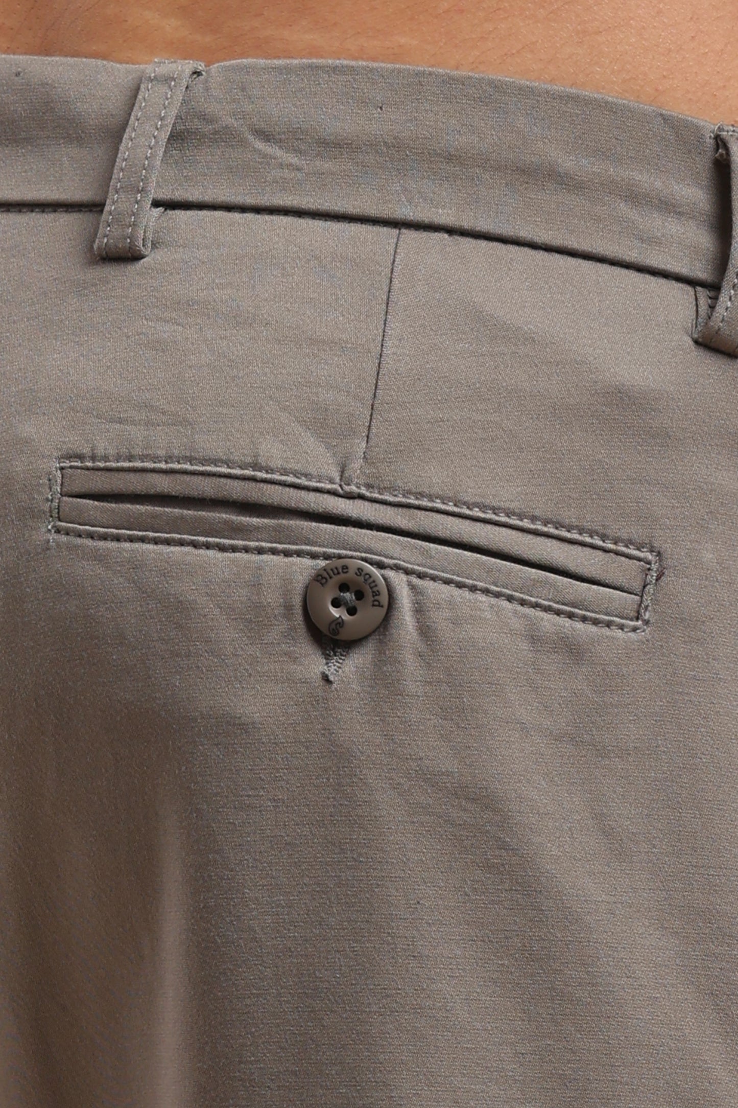 Men’s Ash Grey Cotton Chinos