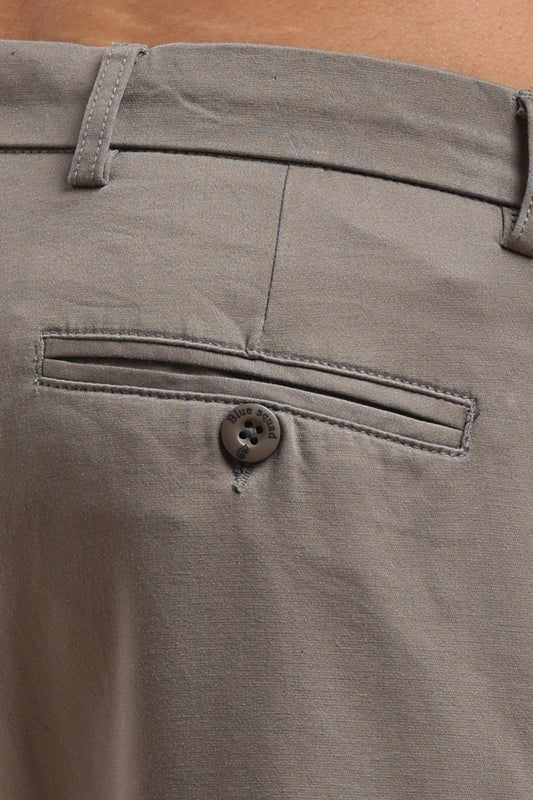 Men’s Ash Grey Cotton Chinos
