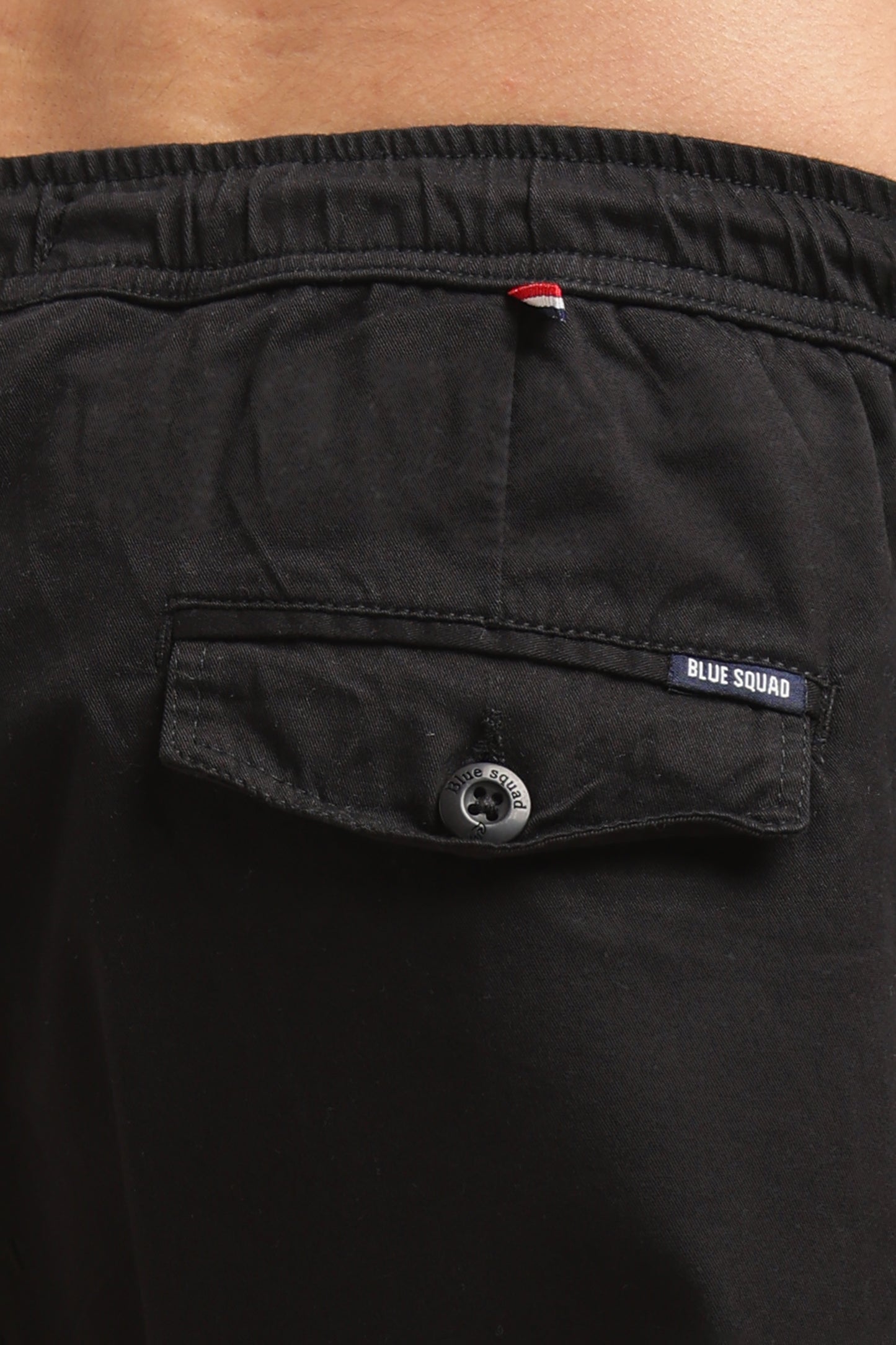 Men’s Black Drawstring Cargo Pants