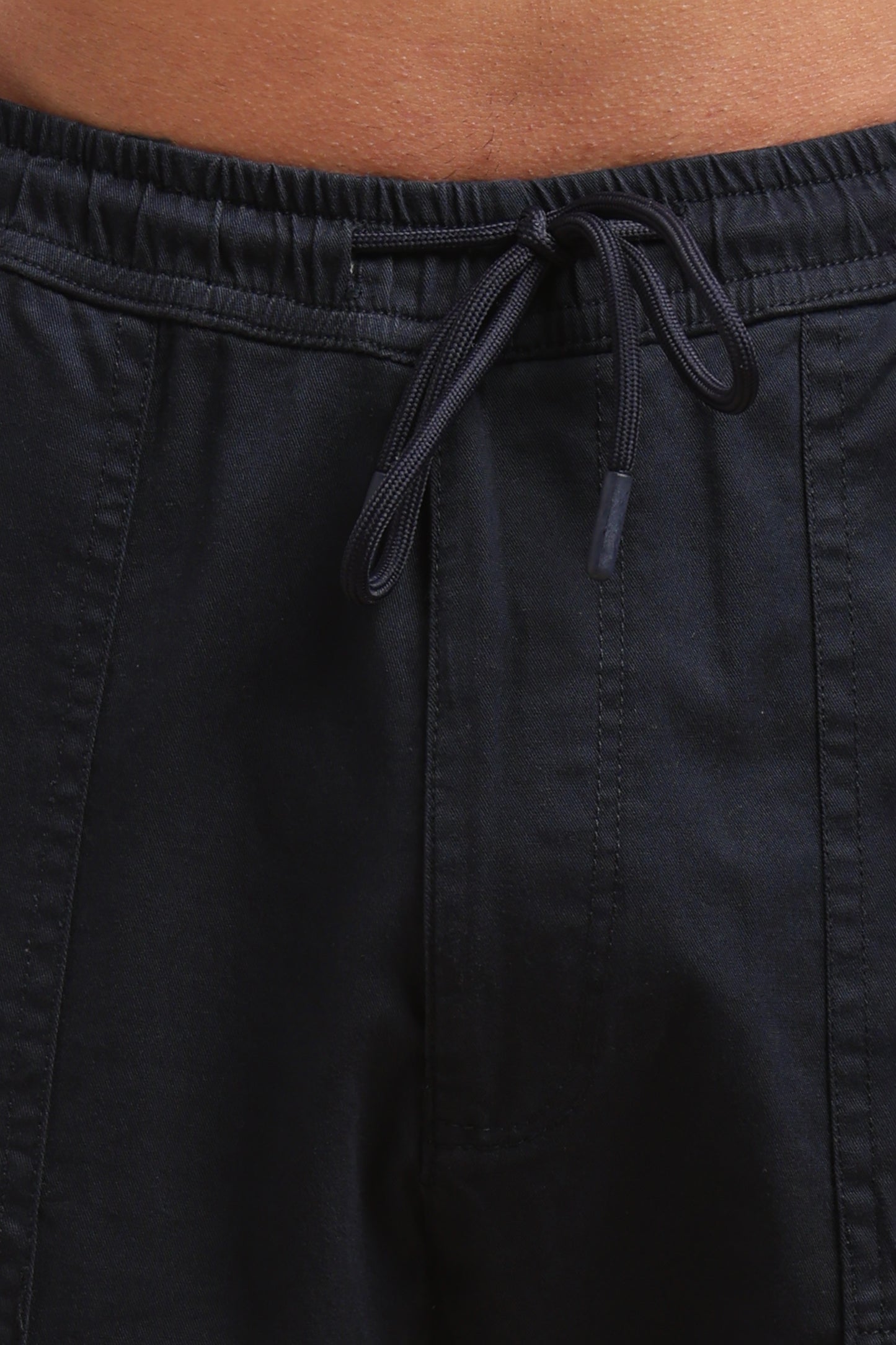 Men’s Navy Blue Drawstring Cargo Pants