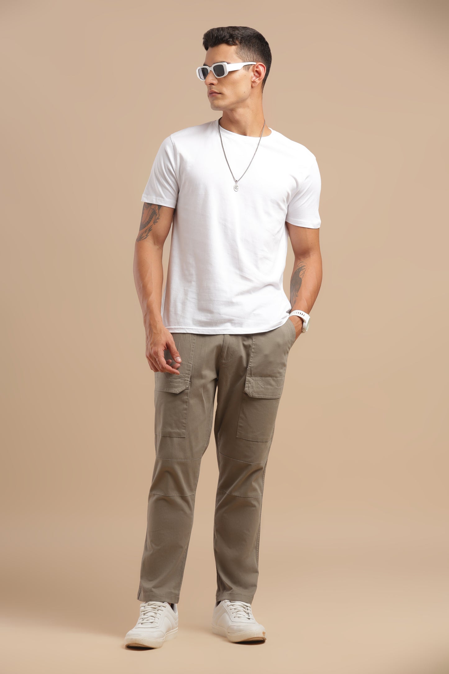 Men’s Taupe Cargo Pants