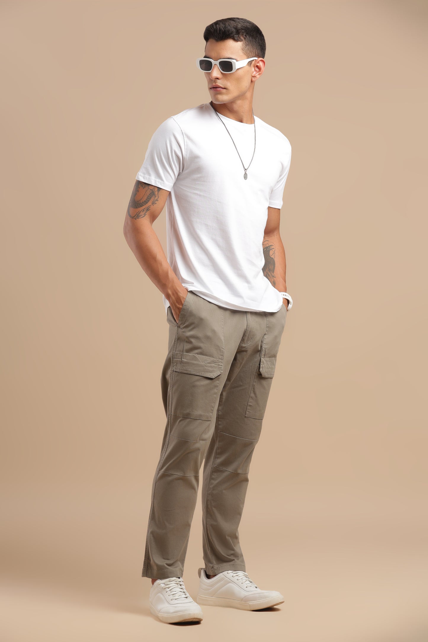 Men’s Taupe Cargo Pants