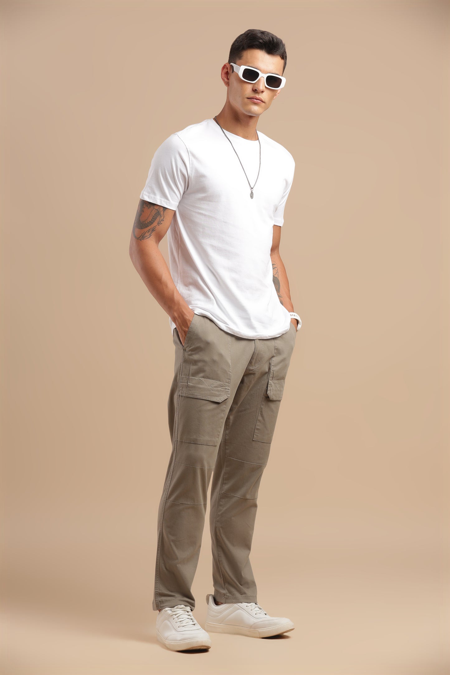 Men’s Taupe Cargo Pants