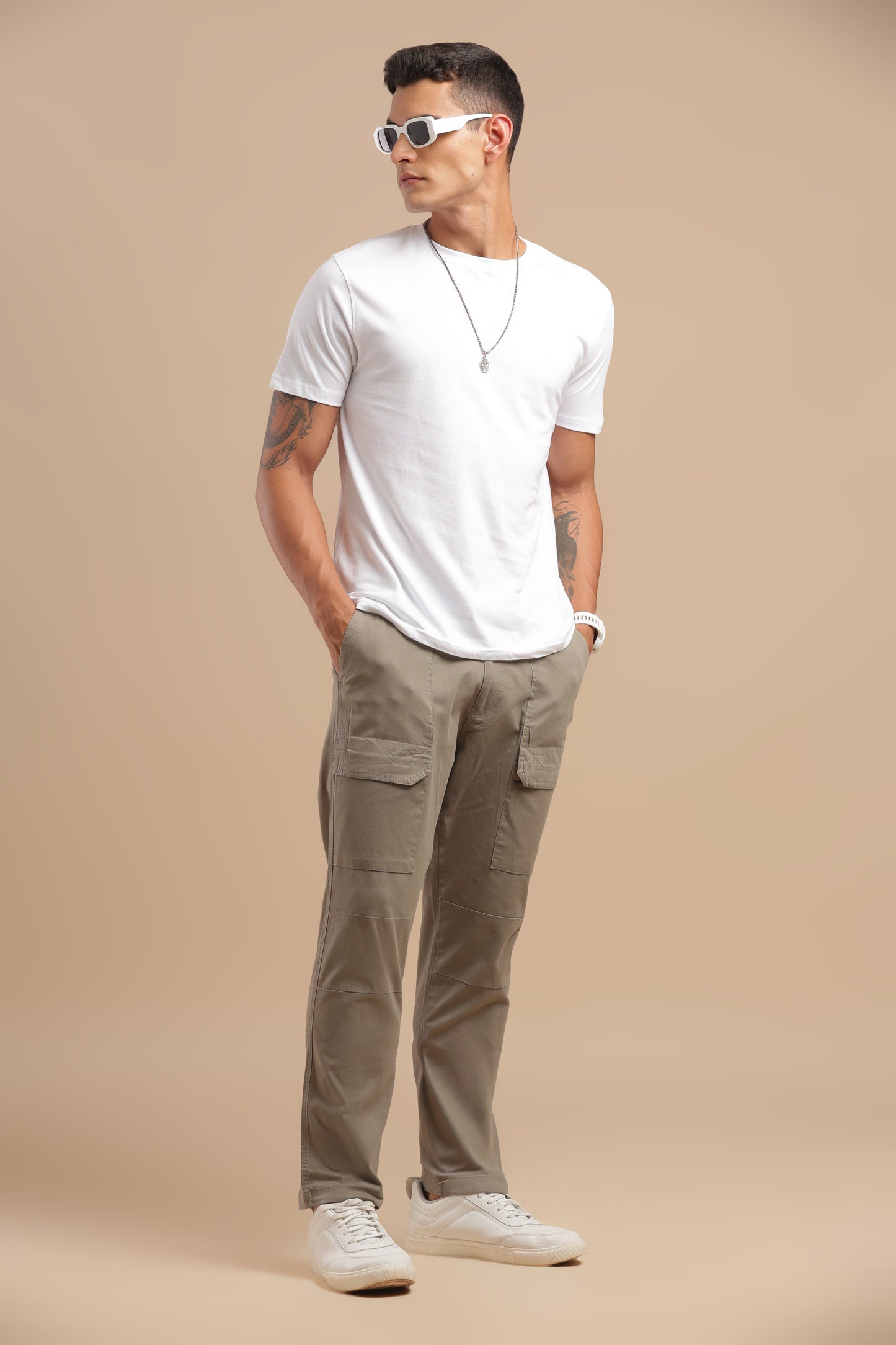 Men’s Taupe Cargo Pants
