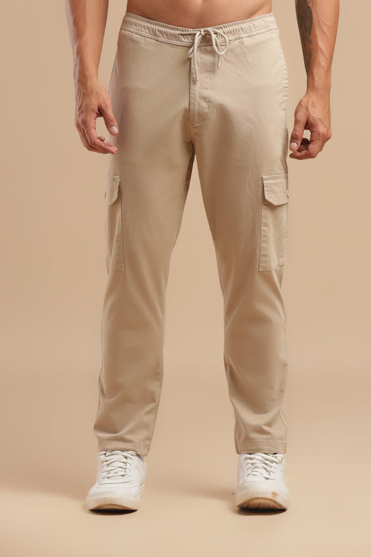 Men’s Beige Cargo Pants