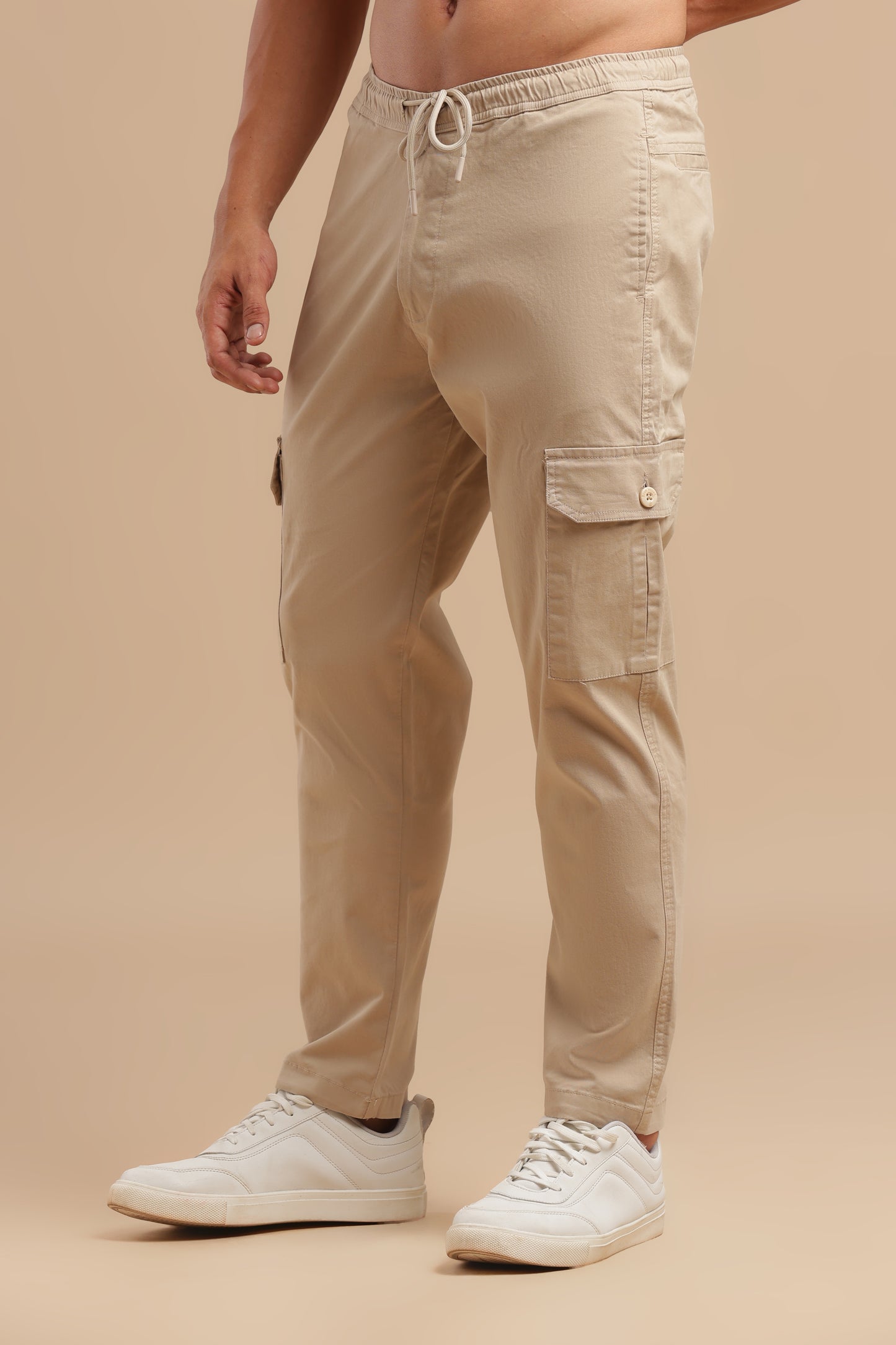 Men’s Beige Cargo Pants