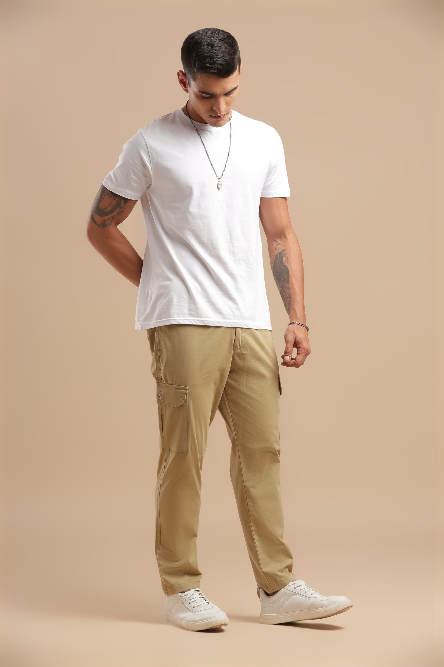 Men’s Khaki Cargo Pants