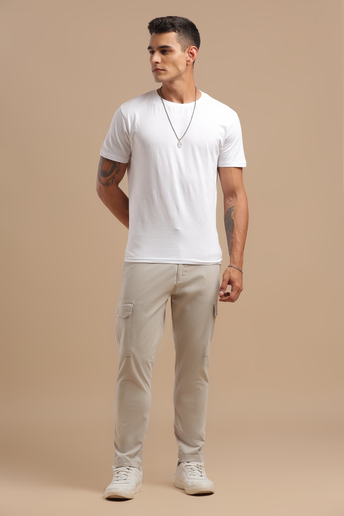 Men’s Light Grey Cargo Pants