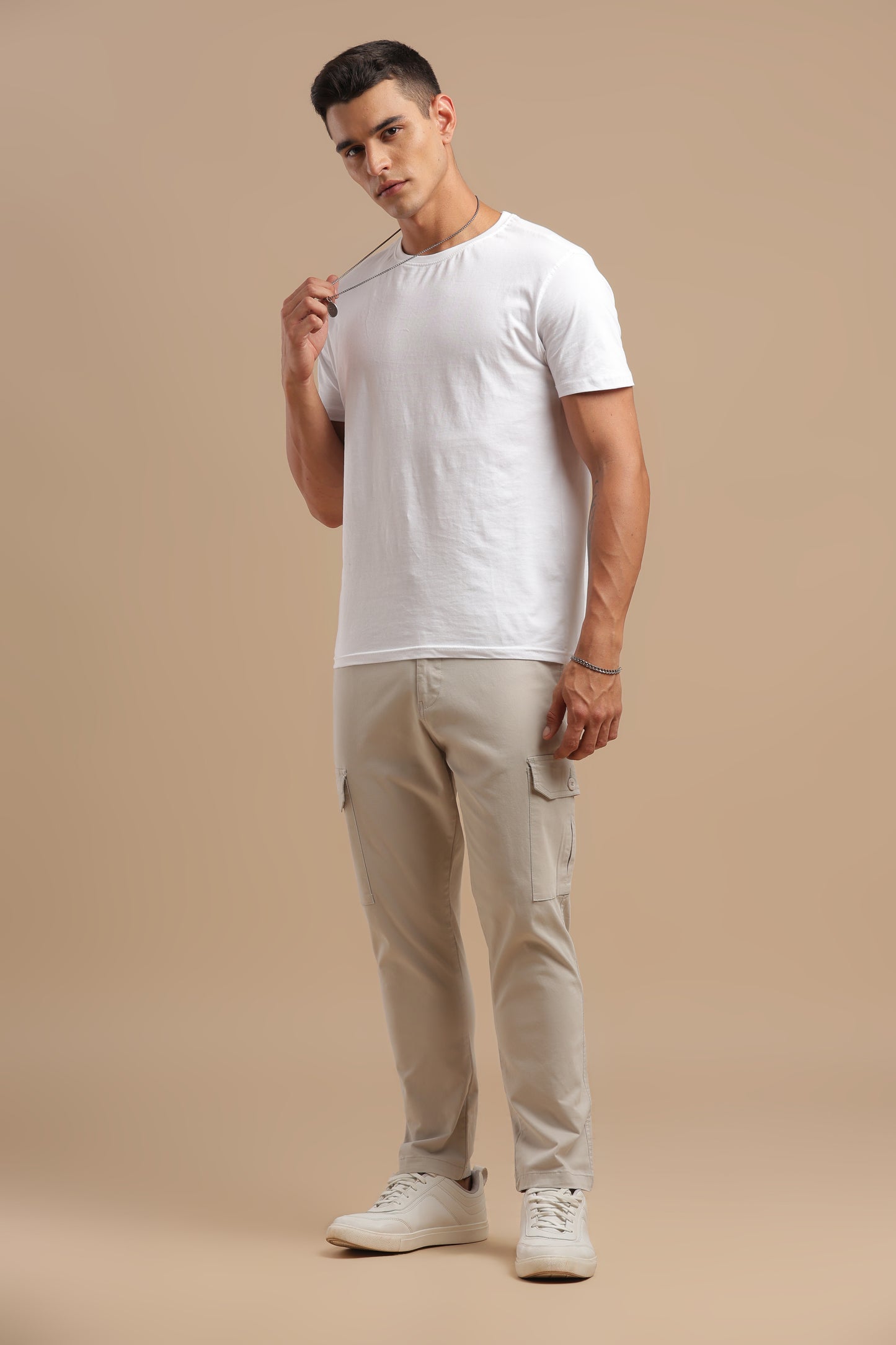 Men’s Light Grey Cargo Pants