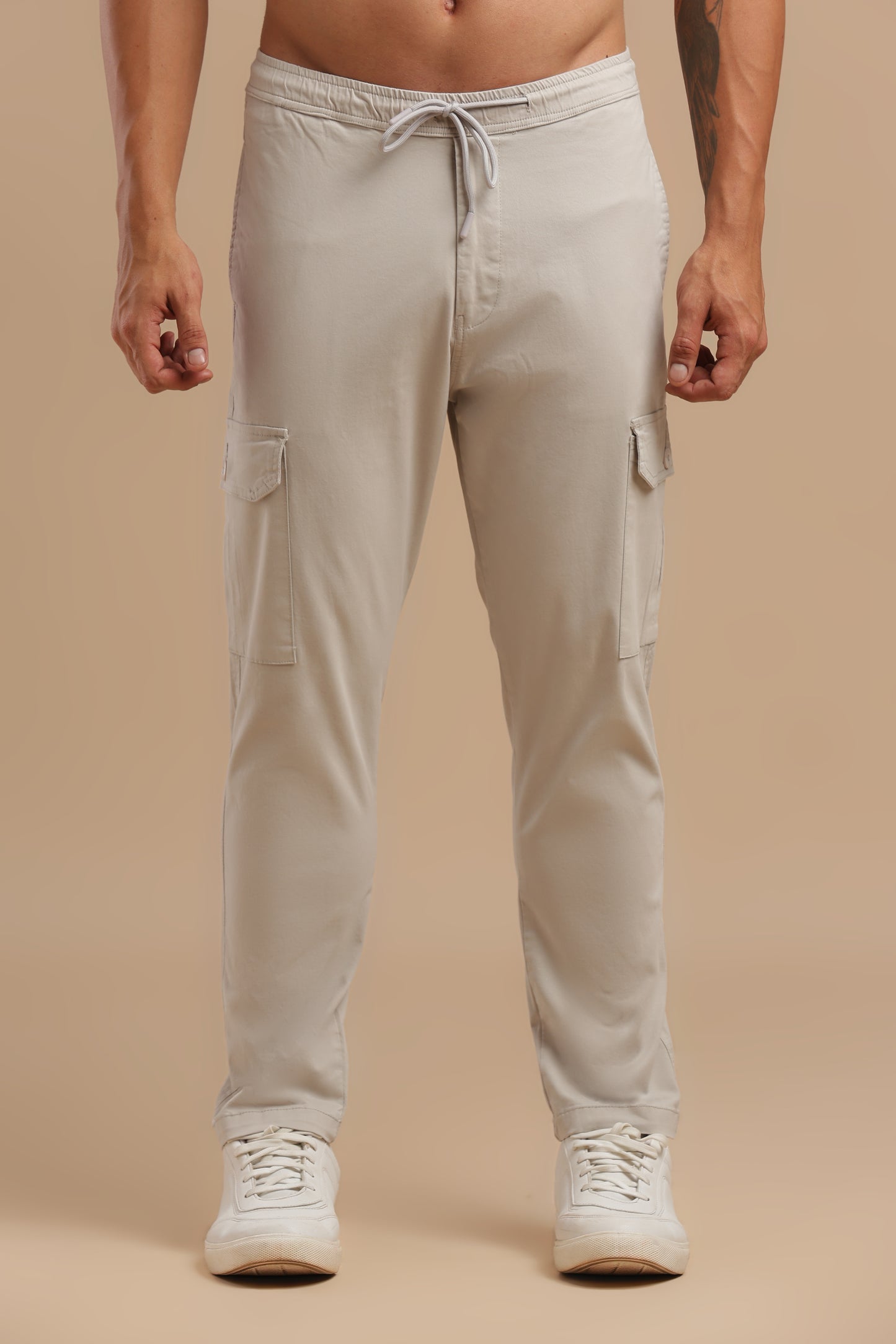 Men’s Light Grey Cargo Pants