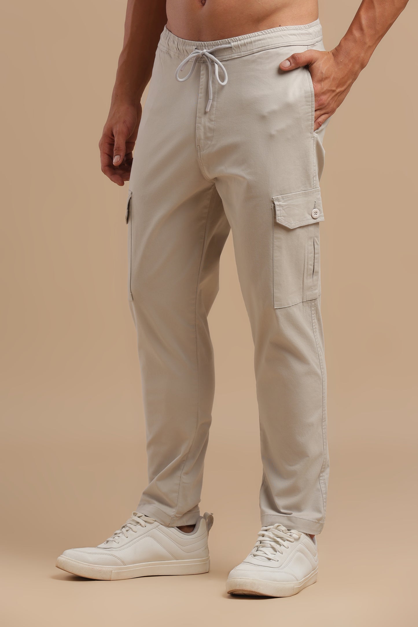 Men’s Light Grey Cargo Pants