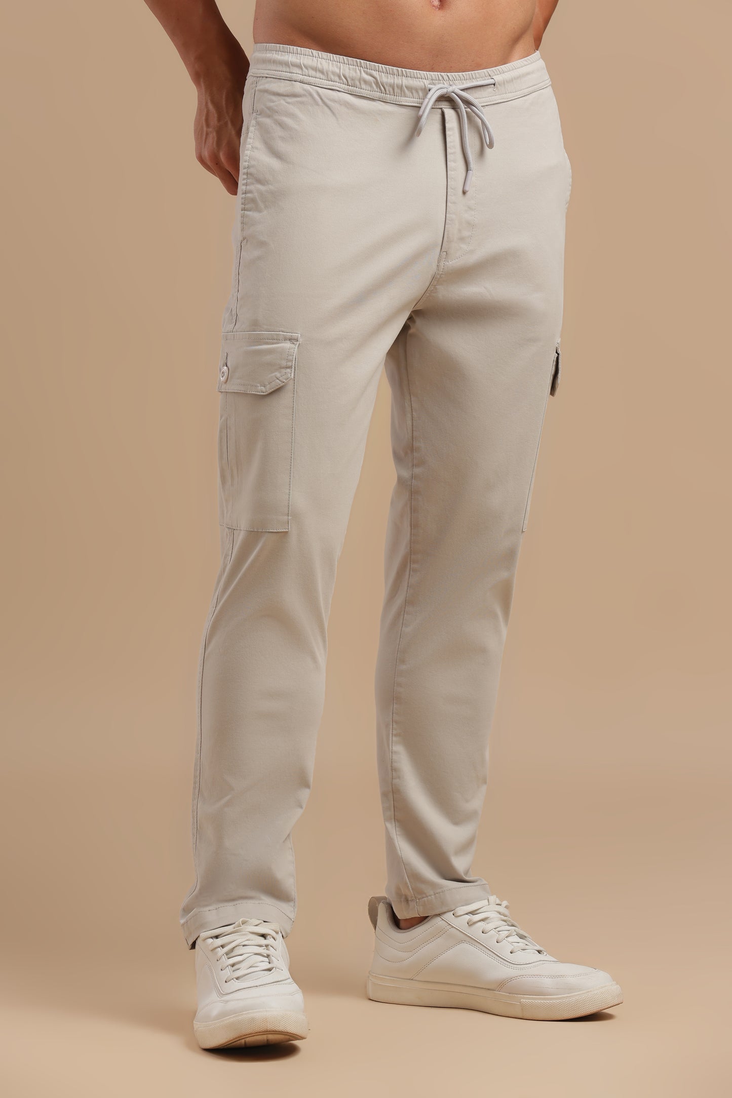 Men’s Light Grey Cargo Pants