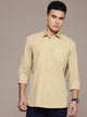 Men’s Cream Linen Full Sleeves Casual Shirt