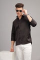 Black Luxe-Satin Shirt