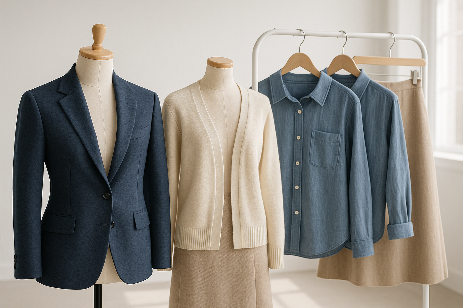 At Bluesquad, we follow a simple philosophy – quality first, always. Every product we create is crafted with attention to detail, premium fabrics, and sustainable practices wherever possible. We believe clothing should empower people to look good, feel confident, and express their unique personalities. based on this contentineed clothing image